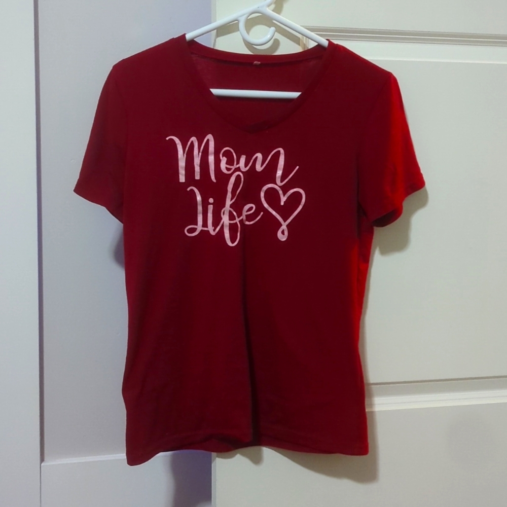 Short sleeve mom shirt